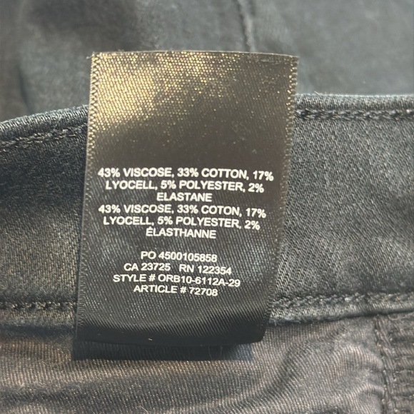 Denim Forum The Lola High Rise Skinny Black Size 26 - Picture 8 of 11